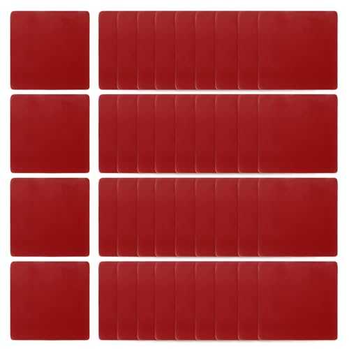 40 Pcs Double Sided Adhesive Pads, 2.36" x 2.36" Dash Cam Sticky Pads Self-Adhesive Square Mounting Foam Tape Waterproof & Heat Resistant for Car Walls Picture Home Decor, Red - size: 2.36" x 2.36"