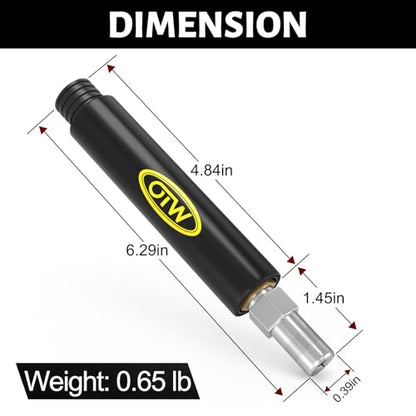 Grease Fitting Cleaning Tool, Cleans and Flushes Out Old Dried Grease from Fittings, Pins, Shafts, Bushings, and Joints. Uses Penetrating Fluid and Hydraulic Pressure, Black - color: Black