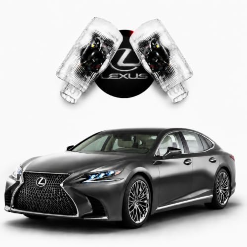 2Pcs Never Fade LED Door Light Logo Projection Compatible with Lexus LS/ES/is/LX/RX/GS/GX/RC/UX Car Accessories - color: YBD-006
