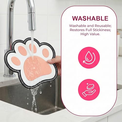 Bling Bear Claw Car Dashboard Non Slip Mat, Rhinestone Car Dashboard Grip Pad, Vehicle Strong Sticky Pads for Cell Phone, Sunglass, Key, Glass, Electronic Devices (Pink) - color: Pink