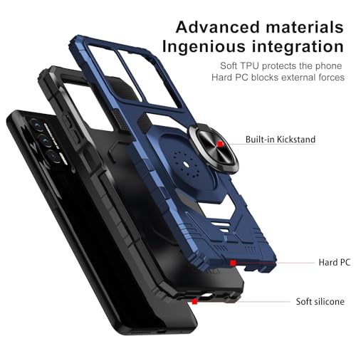TJS for Cricket Outlast Phone Case, AT&T Jetmore Phone Case (Blue) - color: Blue