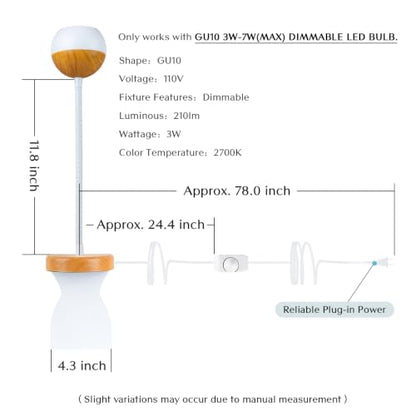 Solfres Patented Innovative Design Headboard Reading Light. No Drilling Book Light for Bedtime Reading. Dimmable LED Book Reading Lamp with Bulb. Movable & Flexible, Burlywood - color: ‎Burlywood, size: M