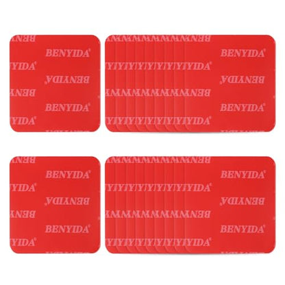 20 Pcs Double Sided Adhesive Pads, 1.97 x 1.97 Inch Dash Cam Sticky Pads Self-Adhesive Square Mounting Foam Tape Waterproof & Heat Resistant for Car Walls Picture Home Decor, Red - size: 1.97 x 1.97 Inch