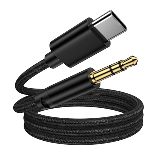 Samsung USB C to 3.5mm Audio Jack Cable for Samsung Galaxy A17/A16/A36/A56 - color: Black