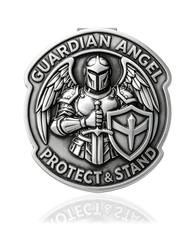 1 Pack Guardian Angel Visor Clip, 3D Armored Angel Car Visor Clip