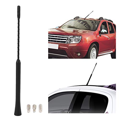 X AUTOHAUX 9" Universal Car Radio AM FM Antenna Aerial Black - size: 9"