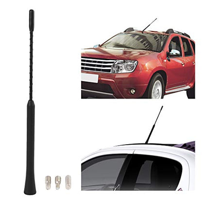 X AUTOHAUX 9" Universal Car Radio AM FM Antenna Aerial Black - size: 9"