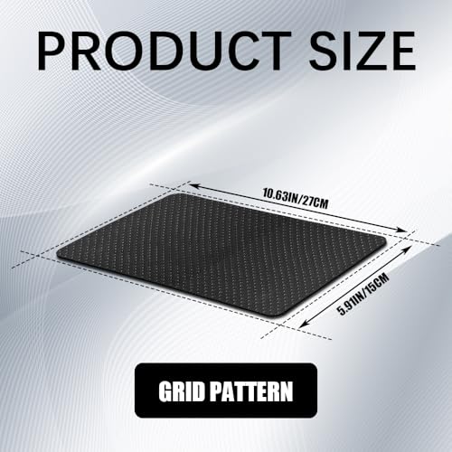 Car Dashboard Anti-Slip Mat, 10.6"×5.9" Universal Car Dash Sticky Rubber Mat, Non-Slip Car Magic Dashboard Sticky Adhesive Mat for Cell Phones, Keys, Coins, Sunglasses (Dots) - color: Dots