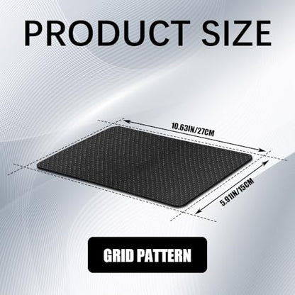 Car Dashboard Anti-Slip Mat, 10.6"×5.9" Universal Car Dash Sticky Rubber Mat, Non-Slip Car Magic Dashboard Sticky Adhesive Mat for Cell Phones, Keys, Coins, Sunglasses (Dots) - color: Dots