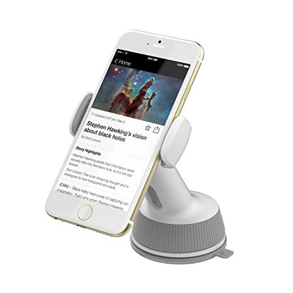 Sabrent Universal Car Window/Dash Mount Holder for Most Smartphones Devices [White] (CM-SPHW)