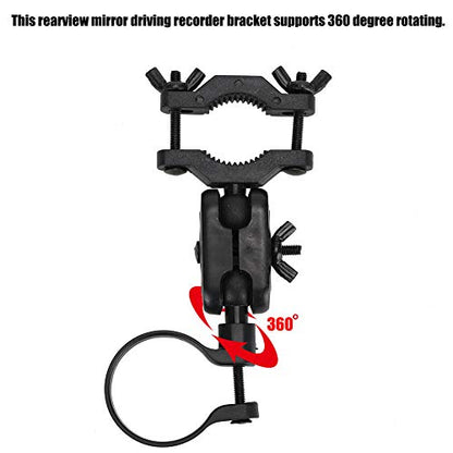 360 Degree Rotating Car Rearview Mirror Camera Support Kit for Driving Recorder