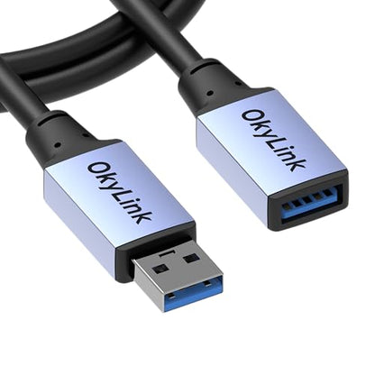 OkyLink USB 3.0/3.2 Gen 1 Extension Cable A to A, Male to Female 5Gbps 3ft - color: USB3.0(5Gbps), size: 3ft (1m)