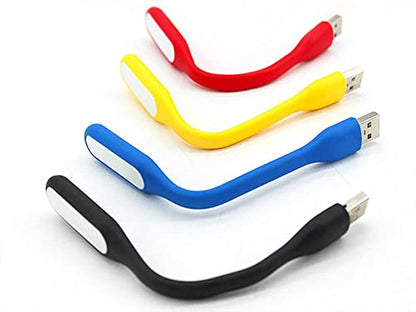 Mini Flexible Light, Portable USB Led Reading Night Lamp for PC Laptop Computer Notebook Power Bank - 2 Pack (Yellow) - color: Yellow