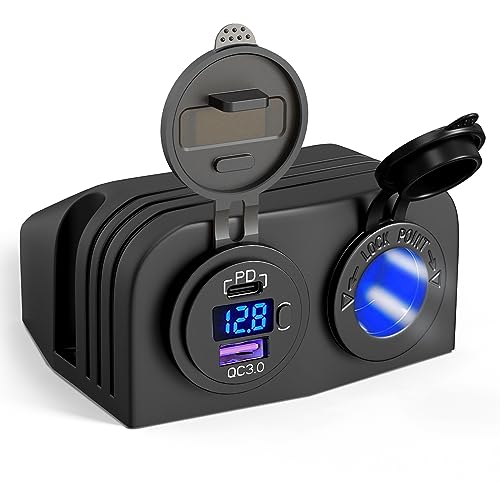 BlueFire Car Cigarette Lighter Splitter with USB Fast Charger