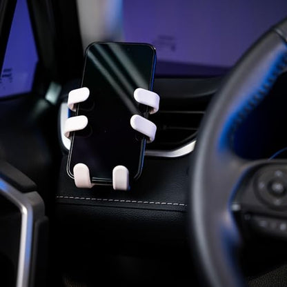 Hug Buddy Air Vent Universal Car Cell Phone Holder, Adjustable, Mount Compatible with iPhone, Samsung Galaxy, LG, Google, Nexus 5X, and Most Smartphones, Marshmellow Cream - color: Marshmellow Cream