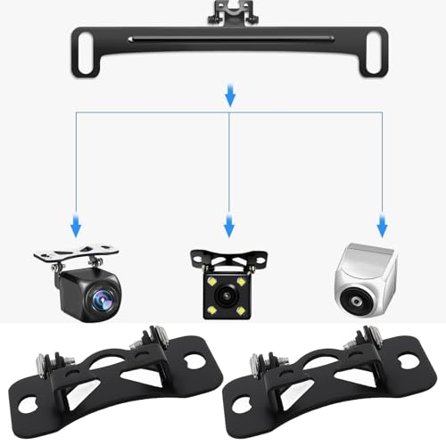 4PCS Rear Camera Mounting Bracket with Screw Holes Spacing 0.51 Inch Car Back Up Camera Mount Bracket for Rear Cameras