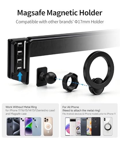Car Phone Holder for Mercedes-Benz GLC 2016-2019, C-Class 15-18, 7" Screen - size: for 16-19 GLC & 15-18 C-Class(7-Inch only)