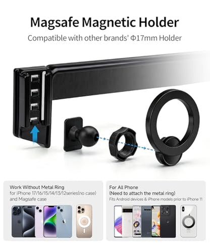 Car Phone Holder for Mercedes-Benz GLC 2016-2019, C-Class 15-18, 7" Screen - size: for 16-19 GLC & 15-18 C-Class(7-Inch only)