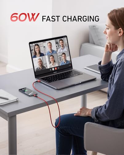 USB to USB C Cable Fast Charging [2 Pack 3FT], USB A to USB C Cable for Car - color: Red, size: 3FT, style: USB A to USB C