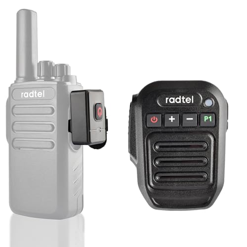 Walkie Talkie Bluetooth Handheld Speaker Mic Compatible with BaoFeng UV-5R BF-F8HP 5RM Quansheng Radios uv-k5 uv-k6 TD-H3 Radtel RT-900 RT-860 (Bluetooth V2)