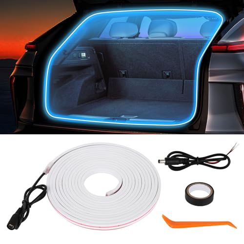 HOLDCY Car Trunk Cargo LED Strip Light, 12V Ice Blue 7000K, 118.11in - color: Ice Blue/7000K, size: 118.11 inches