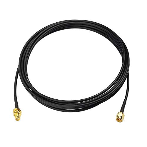 BINGFU SMA Male to SMA Female Bulkhead Mount RG174 Antenna Extension Cable 3m 10 feet (2-Pack) Compatible with 4G LTE Router Gateway Modem Mobile Cellular Receiver - color: 3m / 10 feet