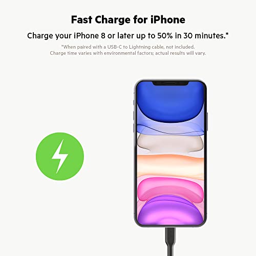 Belkin 36-Watt Dual-USB Car Charger - Power Delivery 2 18W USB-C Ports with PPS Charging Apple iPhone 14, 14 Pro, 14 Pro Max, iPhone 13, 13 Pro, 13 Pro Max Samsung Galaxy, AirPods - USB-C Charger - size: 1.0 inches, style: Dual USB-C