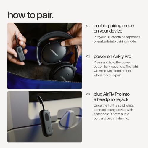 Twelve South AirFly Pro, Bluetooth Wireless Audio Transmitter, Black - color: Black, style: AirFly Pro