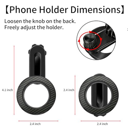 Car Magnetic Phone Holder for Jeep Wrangler 2007-2025 JL JK JKU 4XE ，Gladiator 2020-2025 JT，Compass 2011-2016 Interior Circle Air Vent Accessories Cell Cellphone Mount Magnet Stand Mobile Cradle