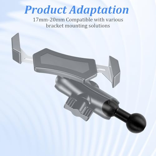 2Pcs 20mm to 17mm Ball Mount Arm, Aluminum Alloy Ball Mount Solutions Adapter Extension Compatible with Garmin and Bulletpoint Dash