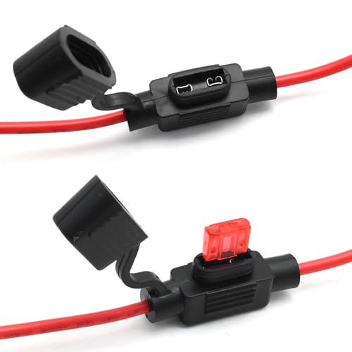 12 Volts Power Wiring Harness, Switch Connector Plug with Fuse, Replacement for Chrysler 300 Pacifica Voyager, Replacement for Dodge Ram 1500 Challenger Charger Journey