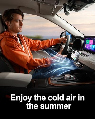 Phone Holders for Your Car [Never Blocking] Universal Car Phone Mount Hands Free Car Phone Holder for Car Vent Extension Clip Air Fit for iPhone Android Smartphone