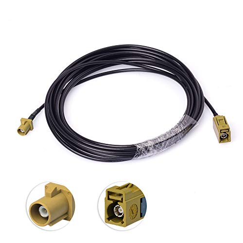 wlaniot Fakra K Female to Male Pigtail Cable RG174 16.4ft Sirius Antenna Extension Cable Truck/RV XM Satellite Radio Antenna