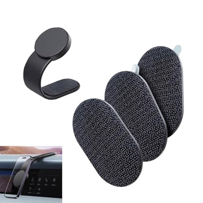 3 PCS Adhesive Sticky Pads for Car Phone Mount, 2.76" x 1.77" Strong Mounting Tape for Phone Holder, Heat-resistant Waterproof Adhesive Pad, Universal Vehicle Accessories (Black)