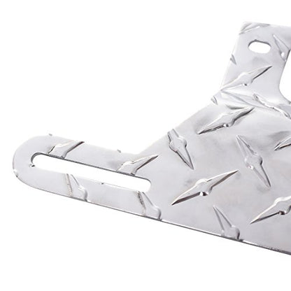 CZC AUTO Aluminum Trailer License Plate Light Bracket - color: Silver