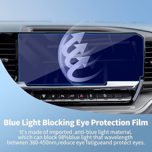 for 2026 Chevy Silverado 1500HD 13.4 Inch Navigation Touch Screen Protector - color: for 23-26 Chevy Silverado 13.4 Blue