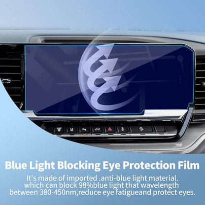 for 2026 Chevy Silverado 1500HD 13.4 Inch Navigation Touch Screen Protector - color: for 23-26 Chevy Silverado 13.4 Blue