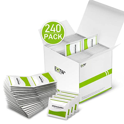 EOTW Lens Wipes for Eyeglasses, Computer Glasses Cleaner Wipes - Pre-moistened, Individually Wrapped, Pack of 240 - size: 240 Count (Pack of 1)