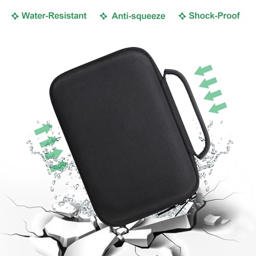 BOVKE GPS Case for 5-5.5" inch Garmin GPS Navigator and Accessories, Black - color: Black+Black