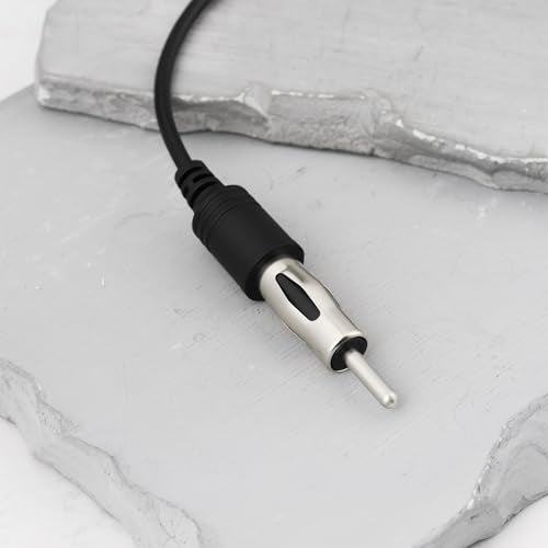 UHF Female to DIN AM/FM Male Radio Antenna Adapter Cable 50cm RG174 Compatible with Car CB Radio