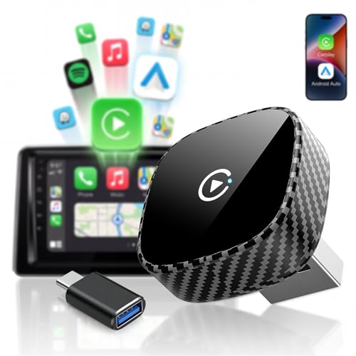 Wireless CarPlay Adapter for Apple iPhone & Android Auto 2026 Upgrade