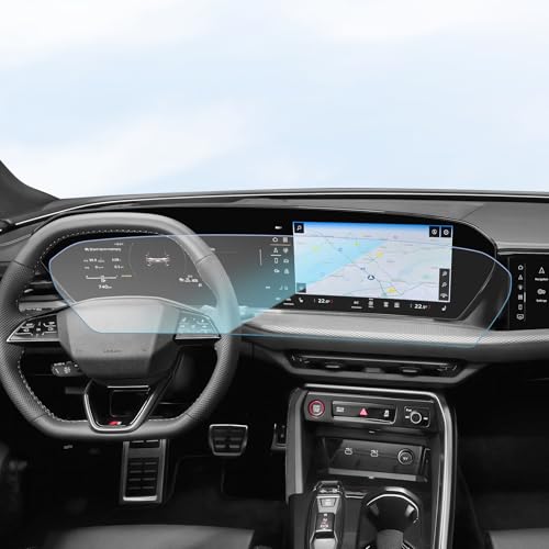 SKTU for 2025 2026 2027 Audi Q5 Screen Protector for 2025+ Audi Q5/Audi SQ5/Audi Q6/Audi SQ6 11.9-Inch & 14.5-Inch Integrated Screen [9H Hardness, Ultra Clear, Anti-Glare&Scratch] Audi Q5 2025 2026 2027 Accessories Screen Protective Film Tempered Glass -