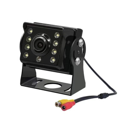 EVERSECU Wired Backup Camera, 12V-24V Wide Range Input Reversing Camera, Waterproof Night Vision Wide View Angle Rear View Camera with RCA Connector for RV Camper Truck Trailer Bus Van - color: Ebony