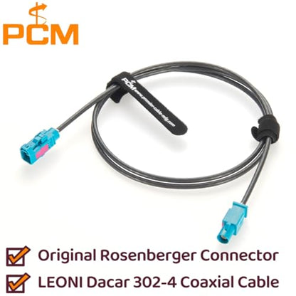 Rosenberger Fakra Z Cable Fakra Z Male Plug to Female RF Coaxial Cable 50 Ohm Vehicle Antenna Extension Cable 59Z114-000Z to 59Z113-000Z for ADAS, GPS Navigation, GMSL/FPD-Link Camera (1M/3.28FT) - size: 1M/3.28FT