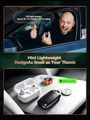 2026 Wireless CarPlay Adapter & Android Auto Wireless Adapter – 2-in-1 Plug & Play Mini Dongle for USB-A/USB-C, Fast Auto Reconnect, Low-Latency Dual-Band WiFi, Aluminum Heat Dissipation - color: Matte Orange