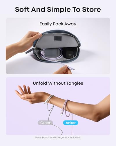 Anker Nano USB A to USB C Cable, CarPlay USB to USB C Cable (6 ft, Violet) - color: Violet, size: 6ft