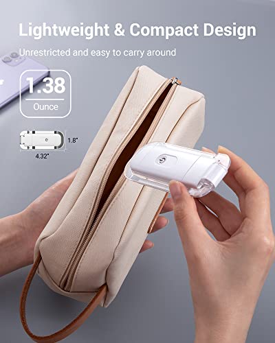 DEWENWILS Book Reading Light with Clip, USB Rechargeable Booklight for Reading in Bed, Eye Care LED Book Lamp for Kids, Bookworms,2 Brightness Levels (White) - color: Daylight