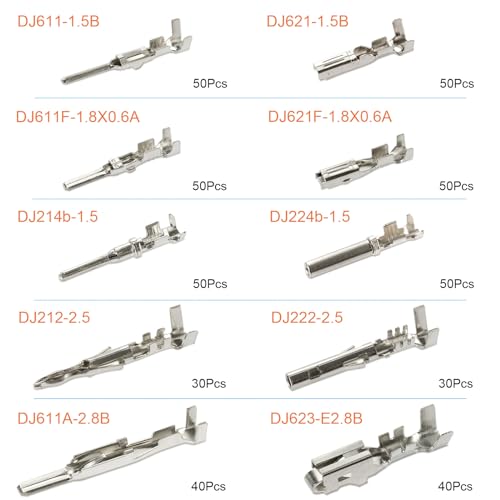 440Pcs Automotive Electrical Pin Connectors Kit Crimp Terminal Pins - color: 440pcs Pin Terminals