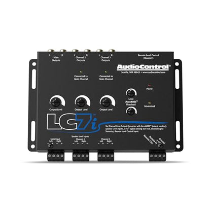 AudioControl LC7i 6-Channel Active Line Output Converter with AccuBASS for Adding Subwoofers, Amplifiers to Factory Car Audio Receiver Head Unit, Speaker Level to RCA Line Level Converter