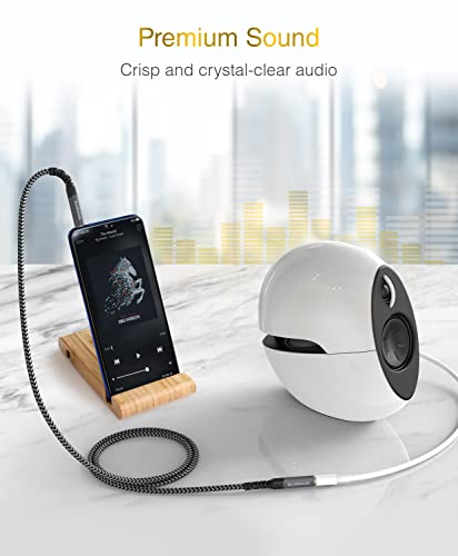 BlueRigger Headphone Extension Cable (40FT, 24K Gold Plated Jack, Hi-Fi Sound, 3.5mm Male to Female Stereo Audio Cable) – Aux Cord for iPod, Laptops, Smartphones, Speakers, Tablets, Home Car Stereo - size: 40FT